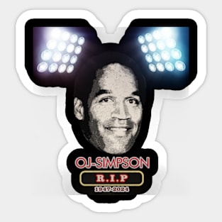 OJ Simpson 22 design Sticker